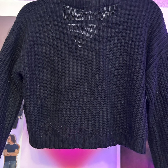 Aeropostale Black Knit Cardigan (size M) - Picture 2 of 3